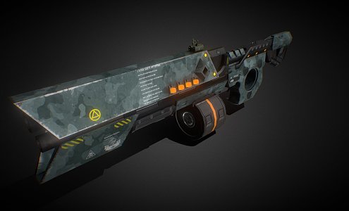 Sci-fi shotgun 3d model