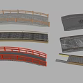 landscape bridge arch bridge 3d model