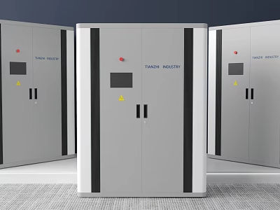 Industrial Equipment Vertical Control Cabinets From Tonghe Industry With Warning Indicators 3d model