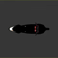 Black Futuristic Motorcycle With Sleek Body Modern Design Gold Accents And Red Details