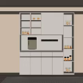 Modern Simple Wine Cabinet Sideboard 3d model