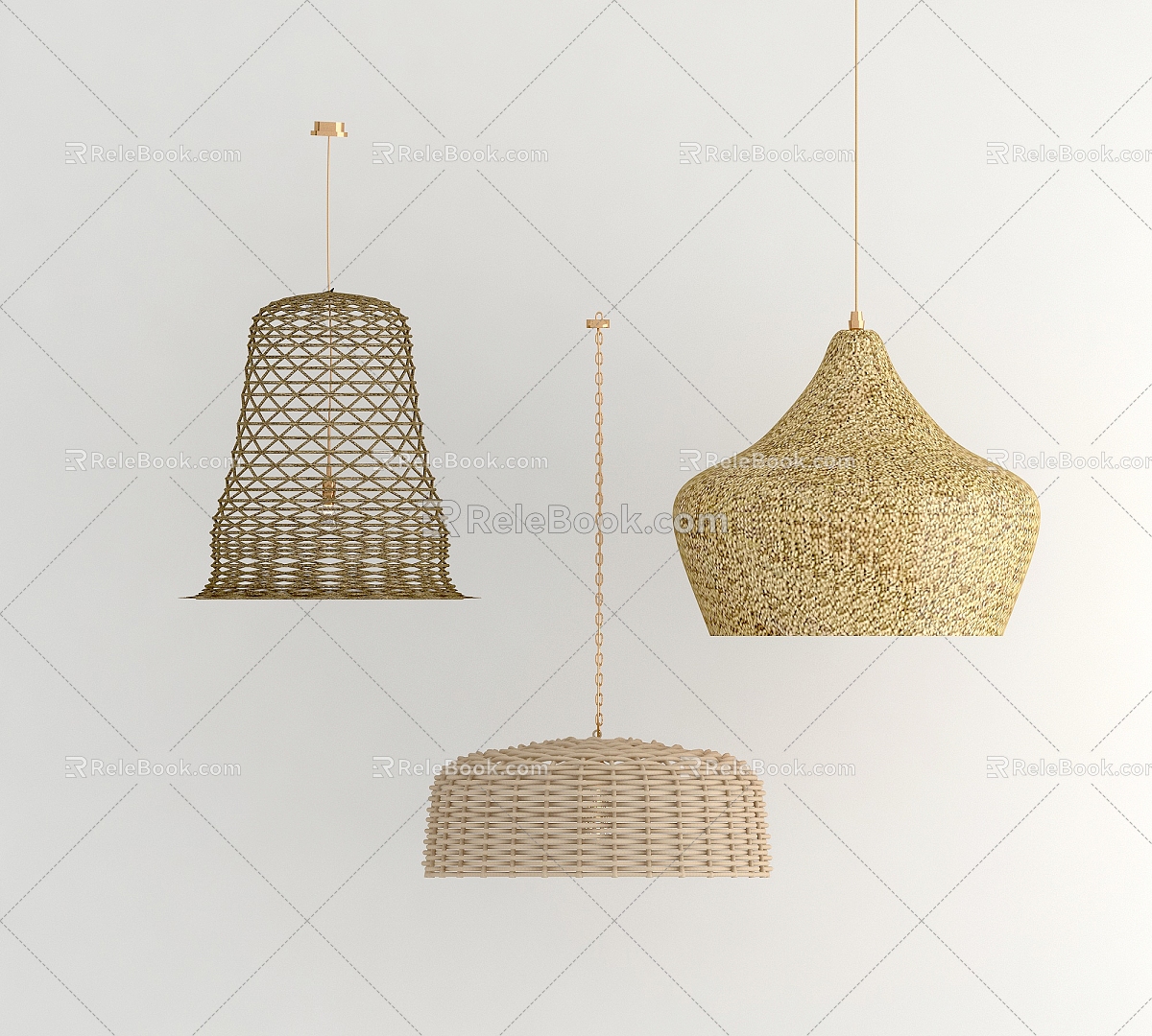 Chandelier Chinese Chandelier Vine Chandelier Bamboo Chandelier 3d model