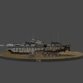 combat tank 3d model