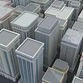 Modern Office Buildings With Various Architectural Designs And Urban High Rise Structures