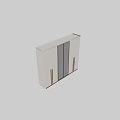 Modern Wardrobe Design With White Cabinet Black Glass Door And Wooden Handle