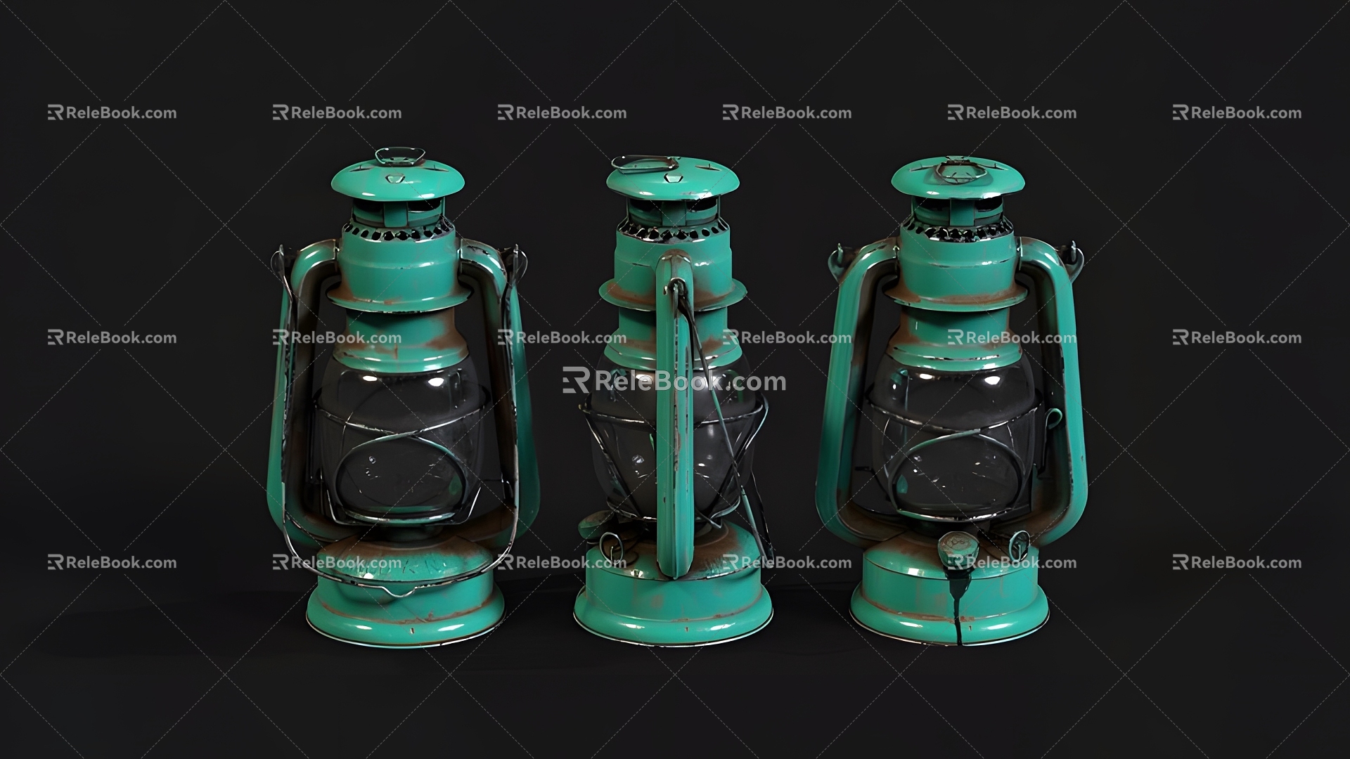 Horse lantern 3d model