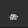 Natural Stone with White Gray Brown Patterns and Cracked Texture for Decorative Use