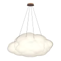 White Cloud Shaped Hanging Pendant Light for Modern Interior Room Decor 3d model