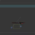 Modern Black and Red Blade Weapon with Sleek Futuristic Design and Decorative Details
