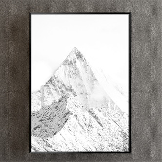 Modern Landscape Painting Simple Black and White Study Jingshan Decorative Painting 3d model