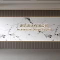 Modern Front Desk Background Wall Simple Background Wall Front Desk Reception Area Background Wall Company Front Desk Background Wall 3d model