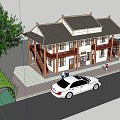 Modern single-family villa rural self-built house 3d model