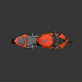 Orange Sport Motorcycle With Sleek Design Black Accents And Gray Seats