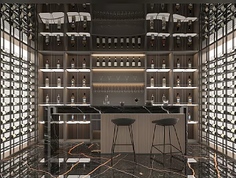 Modern Wine Cellar 3d model