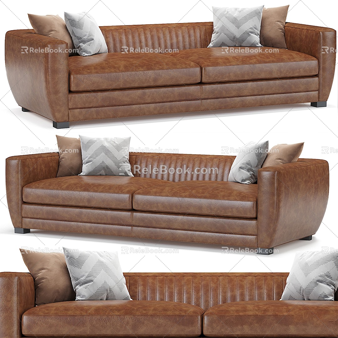 Double sofa 3d model