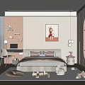 Cozy Kids Room Interior With Bed Desk Shelves Toys And Soft Tones Rug