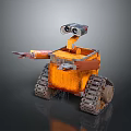 Robot Number Five Robot Sci-Fi Robot Character 3d model