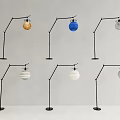 Modern Floor Lamps with Planetary Globe Shades for Contemporary Home Decor