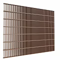 Modern log partition 3d model