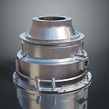 Stainless Steel Industrial Equipment Featuring Multi Layer Flange And Support Structure