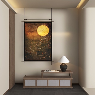 New Chinese abstract decorative painting 3d model