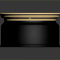 Shiny Black And Gold Car Wheel Rim With Mesh Spoke Design