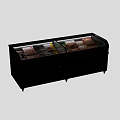 Commercial Display Freezers With Glass Doors For Food Storage In Retail Spaces