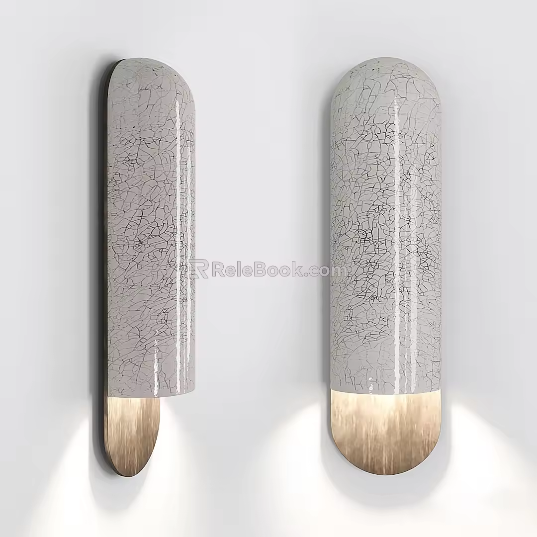 Raku wall lamp 3d model