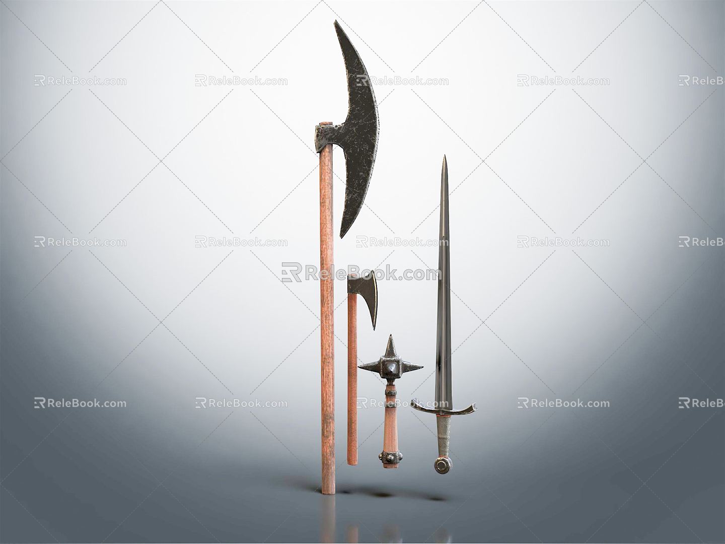 Modern Axe Tomahawk 3d model