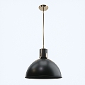 modern chandelier hinckley brass led black pendant 3d model