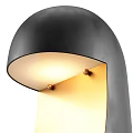 Modern Black And Gold Table Lamp With Unique Curved Design For Home Decor