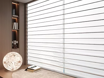 modern dream curtain curtain roller blinds venetian blinds roman blinds 3d model
