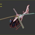 Sleek White Modern Helicopter With Rotors Cockpit And Shiny Exterior Design