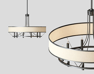 Modern chandelier 3d model