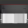 Heat sink host mechanical radiator computer radiator fan 3d model