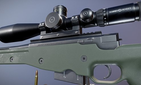 AWM Sniper Rifle 3d model