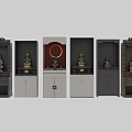 Buddhist Altar Cabinet With Buddha Statue Various Designs And Decorative Cabinet Doors