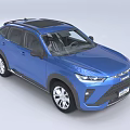 Dongfeng Blue SUV Front View Featuring Modern Sleek Grille And Headlights