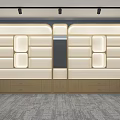 Modern Watch Store Interior With Wooden Display Shelves And Illuminated Lighting
