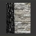 Natural Stacked Stone Wall With Textured Surface For Modern Interior Decor