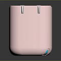 Pink Compact Home Appliance With Blue Indicator Light And Modern Design 3d model