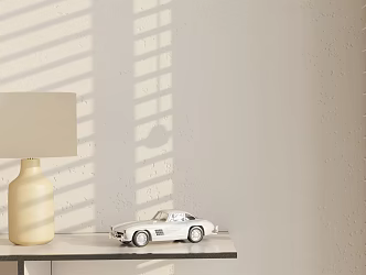 Modern table lamp ornaments combination 3d model