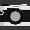 OLYMPOS Computer Webcam With Silver Black Body Lens And Retro Design Knob