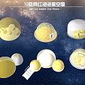 Various Spherical Dome Shaped Design Models in Yellow White with Transparent Elements
