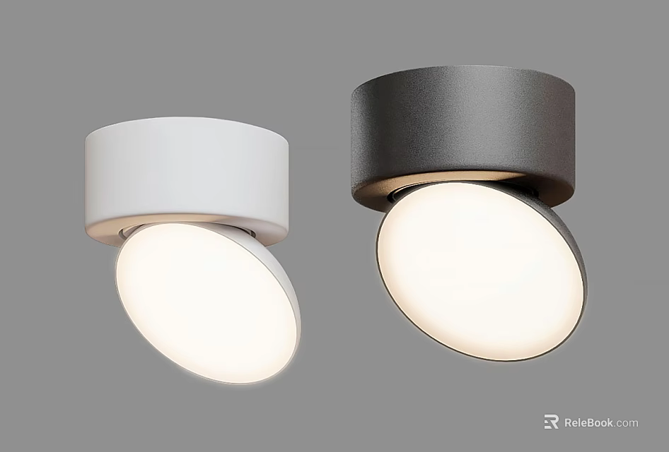 Modern White and Black Round Chandelier with Sleek Design for Contemporary Interior Lighting Fixture 3d model 