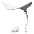Modern Outdoor White Canopy with Sturdy Metal Frame for Patio Sun Shade
