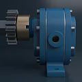 Precision Engineered Industrial Equipment With Gears Shafts And Metal Components