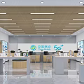 China Mobile 5G Digital Store With Modern Interior And Product Display Counters