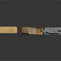 Golden Vintage Lighters With Open And Closed Design In Metal Material