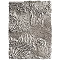 Modern 3D Textured Wall Decor With Scale Like Patterns In Gray And White 3d model
